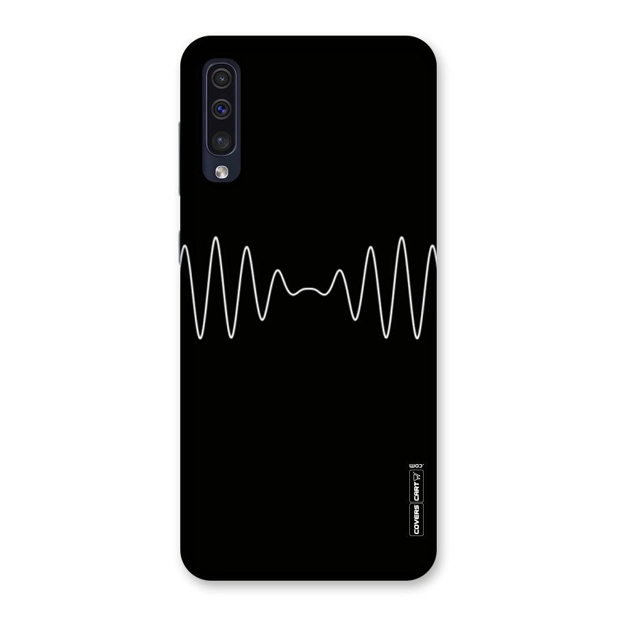 White Minimal Thread Back Case for Galaxy A50s