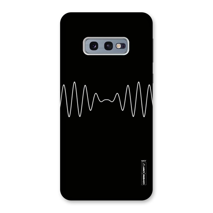 White Minimal Thread Back Case for Galaxy S10e