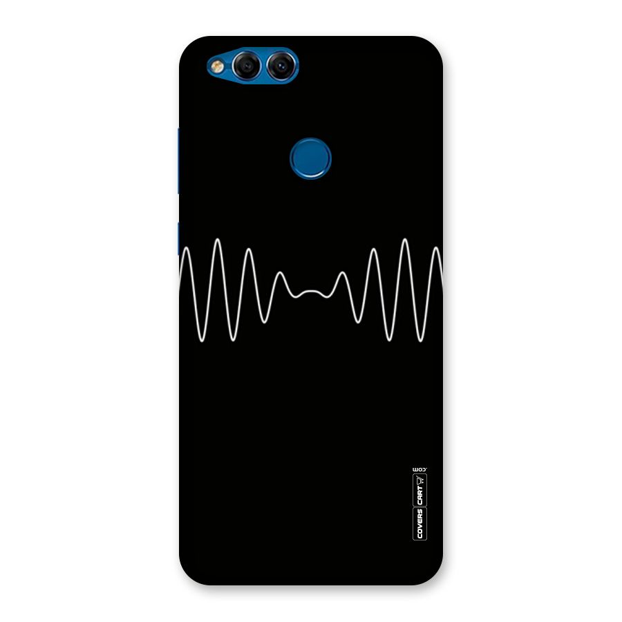 White Minimal Thread Back Case for Honor 7X