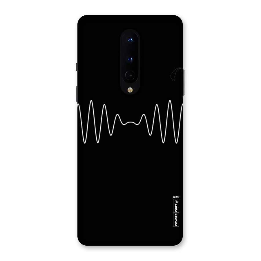 White Minimal Thread Back Case for OnePlus 8