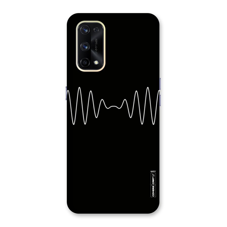 White Minimal Thread Glass Back Case for Realme X7 Pro