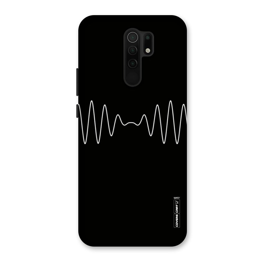 White Minimal Thread Back Case for Redmi 9 Prime