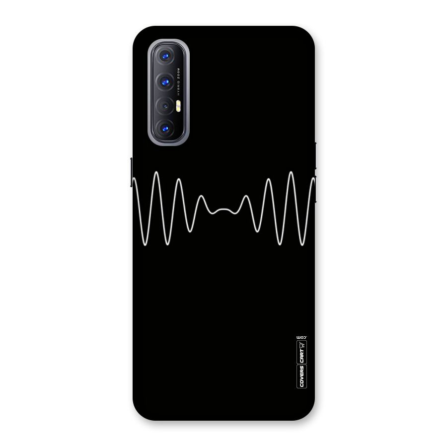 White Minimal Thread Back Case for Reno3 Pro