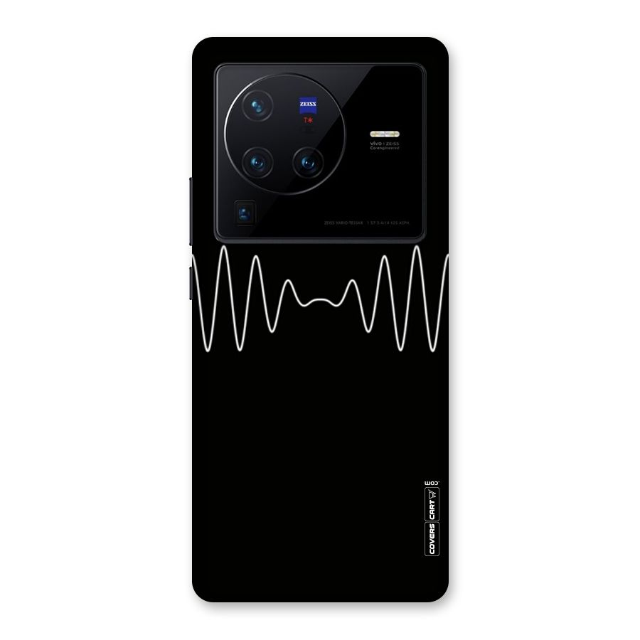 White Minimal Thread Back Case for Vivo X80 Pro