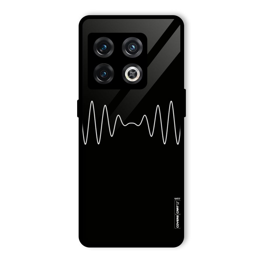 White Minimal Thread Glass Back Case for OnePlus 10 Pro 5G