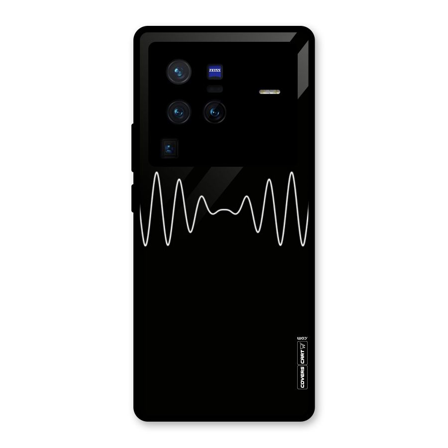 White Minimal Thread Glass Back Case for Vivo X80 Pro