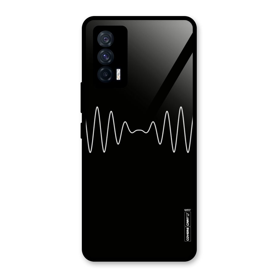 White Minimal Thread Glass Back Case for Vivo iQOO 7 5G