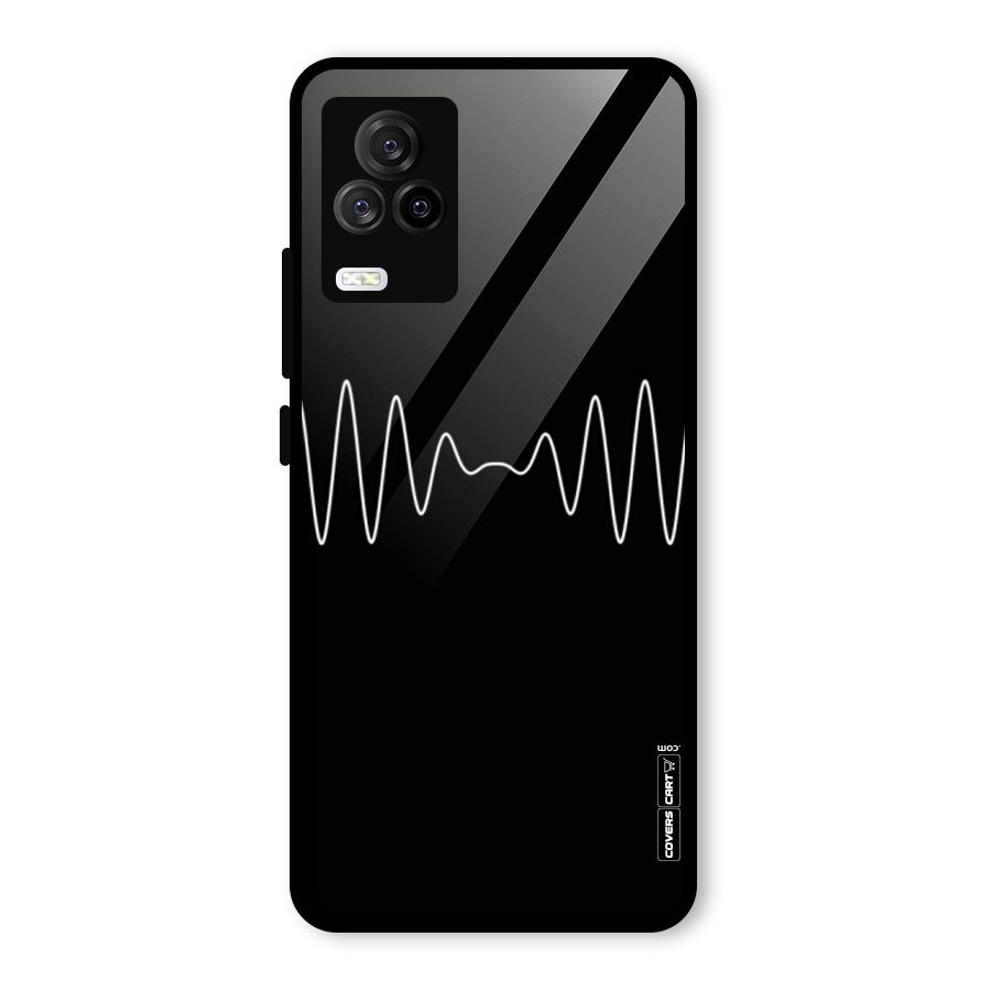 White Minimal Thread Glass Back Case for Vivo iQOO 7 Legend 5G