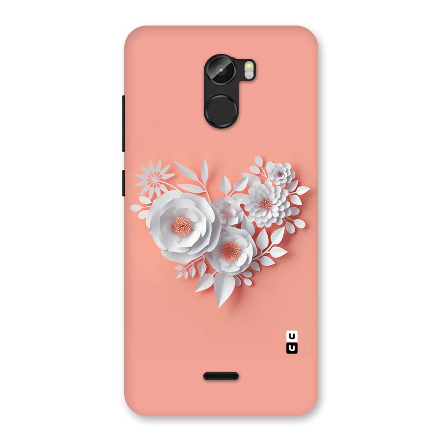 White Paper Flower Back Case for Gionee X1