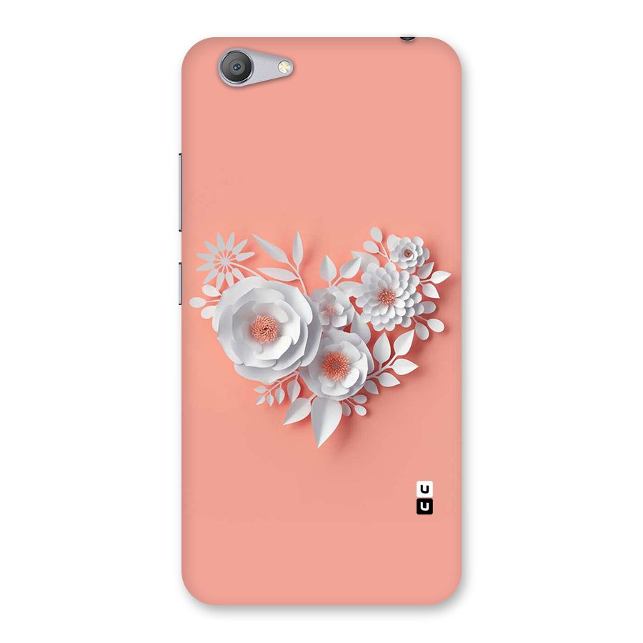 White Paper Flower Back Case for Vivo Y53