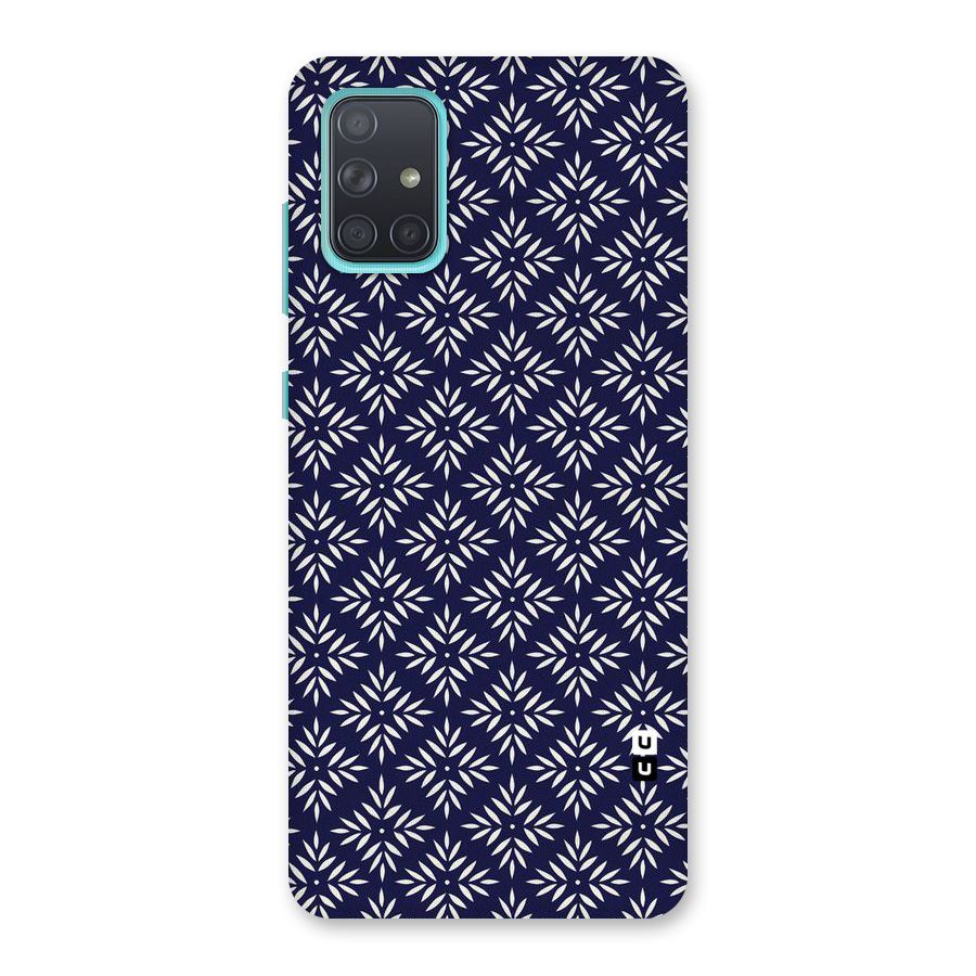 White Petals Pattern Back Case for Galaxy A71