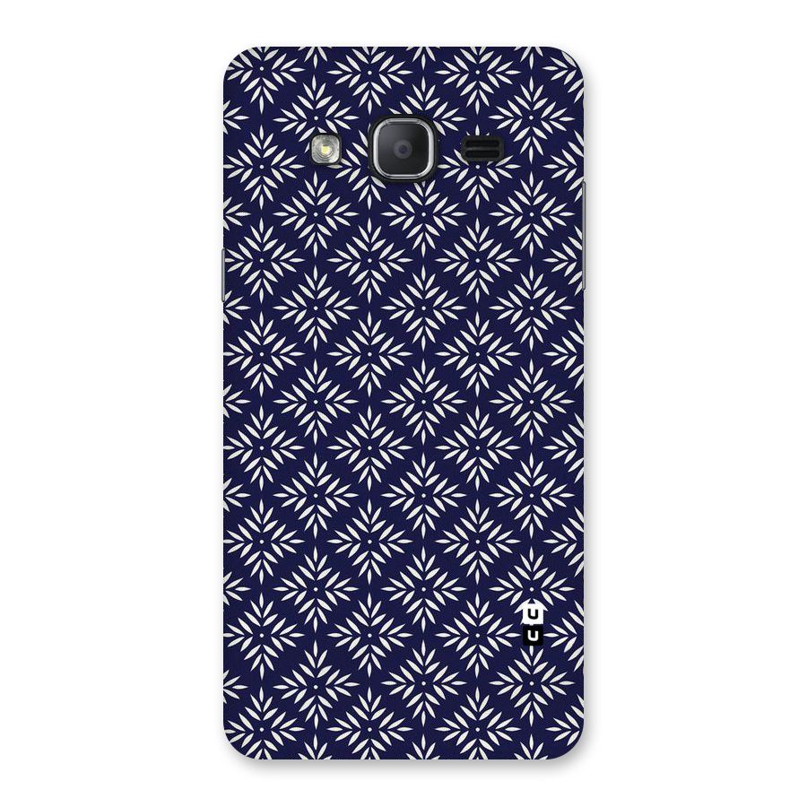 White Petals Pattern Back Case for Galaxy On7 2015
