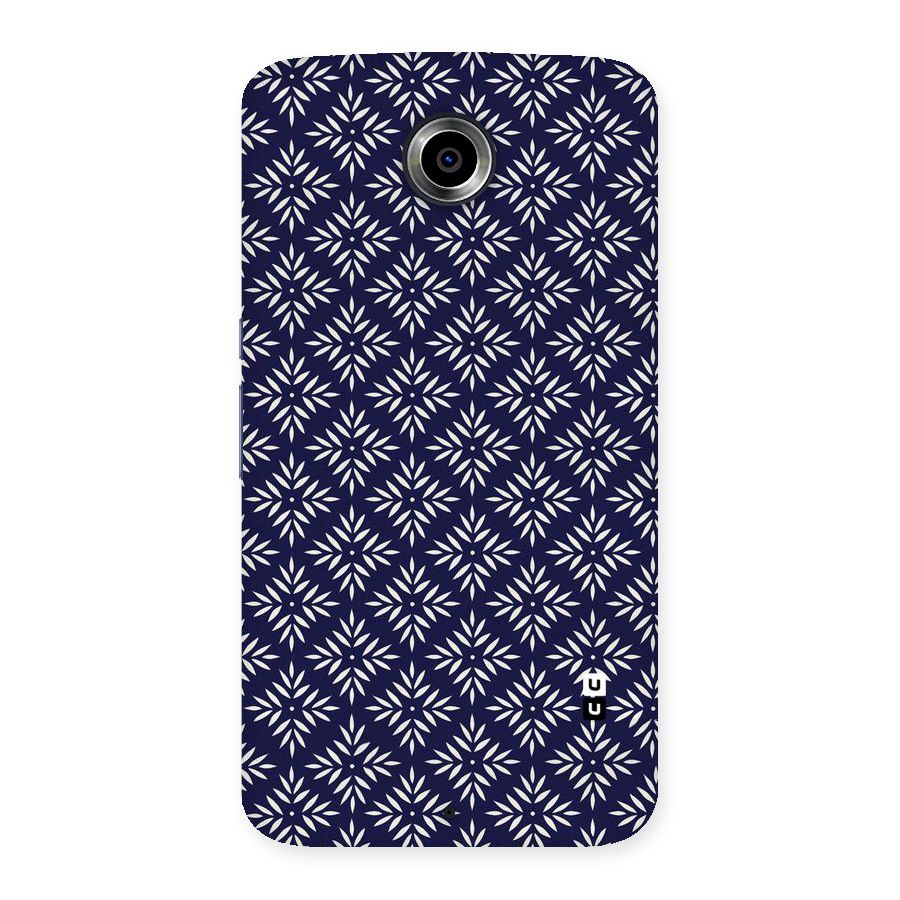 White Petals Pattern Back Case for Nexsus 6