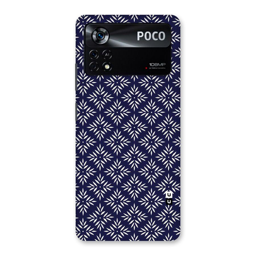 White Petals Pattern Back Case for Poco X4 Pro 5G
