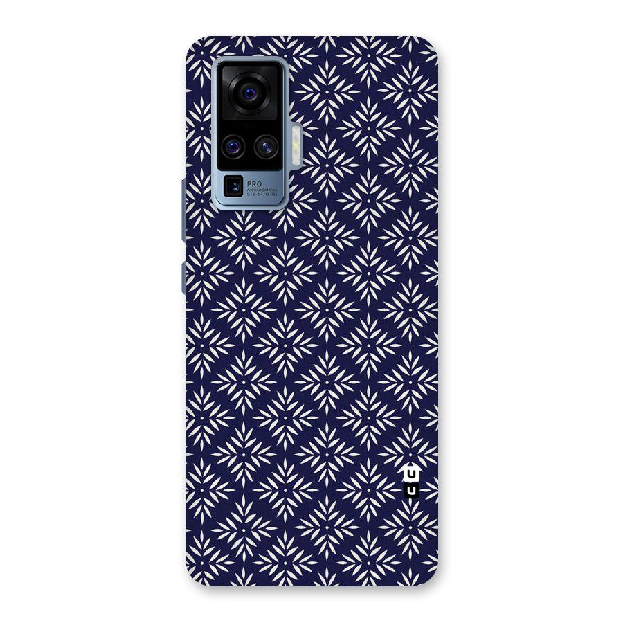 White Petals Pattern Back Case for Vivo X50 Pro