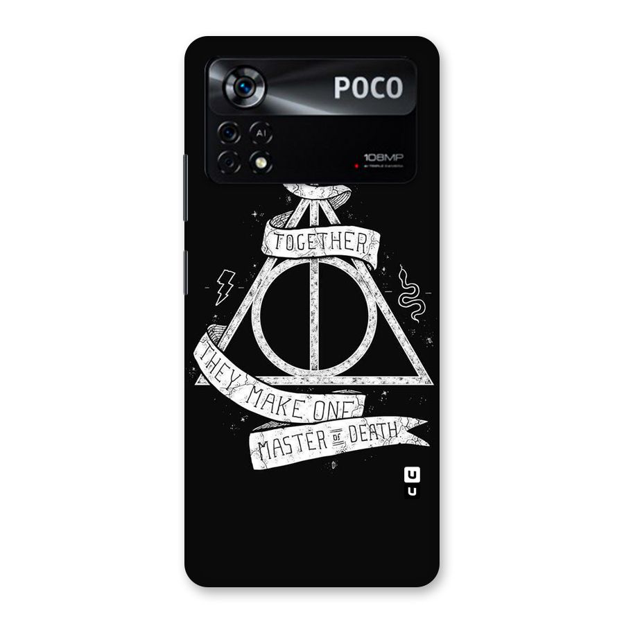 White Ribbon Back Case for Poco X4 Pro 5G