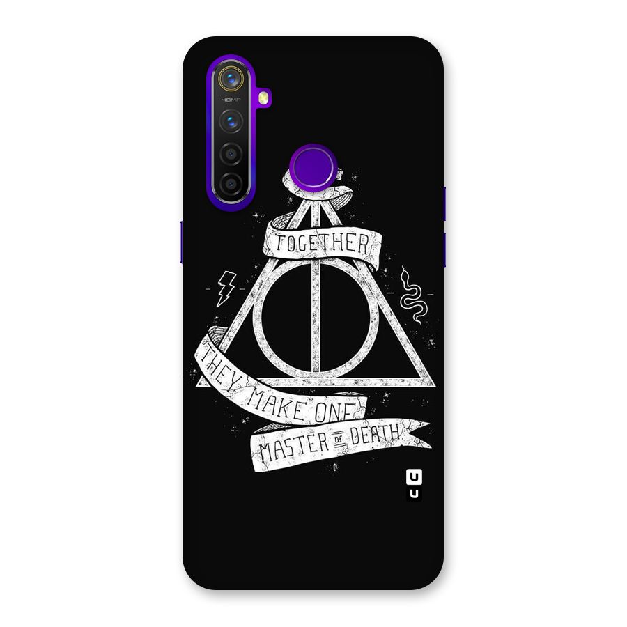 White Ribbon Back Case for Realme 5 Pro