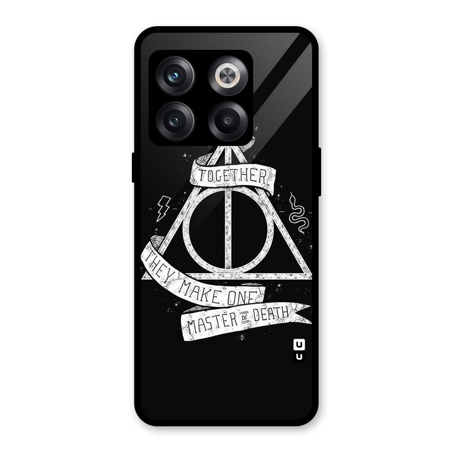 White Ribbon Glass Back Case for OnePlus 10T