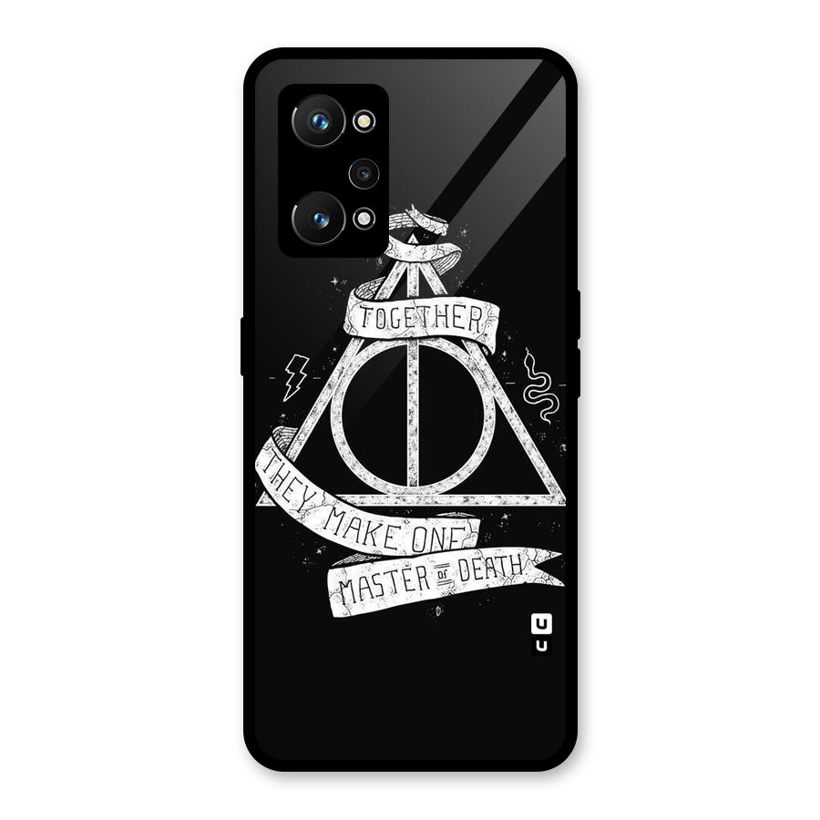 White Ribbon Glass Back Case for Realme GT Neo 3T