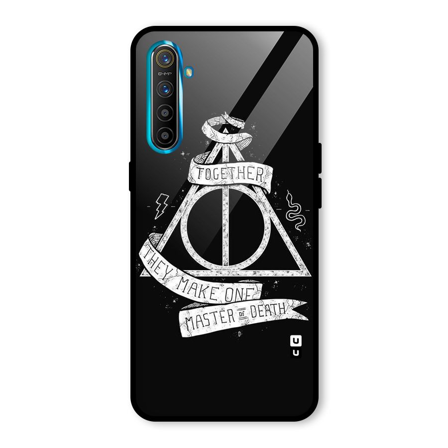 White Ribbon Glass Back Case for Realme X2