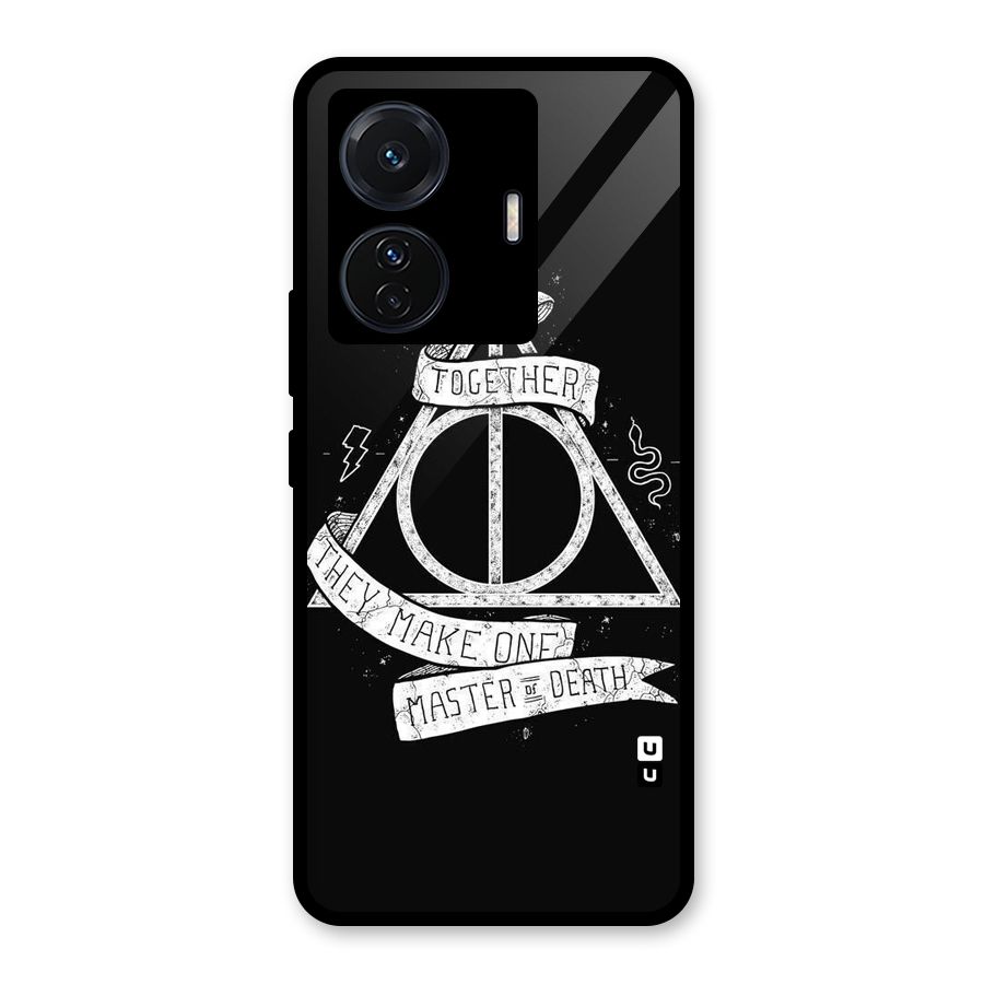 White Ribbon Glass Back Case for Vivo iQOO Z6 Pro