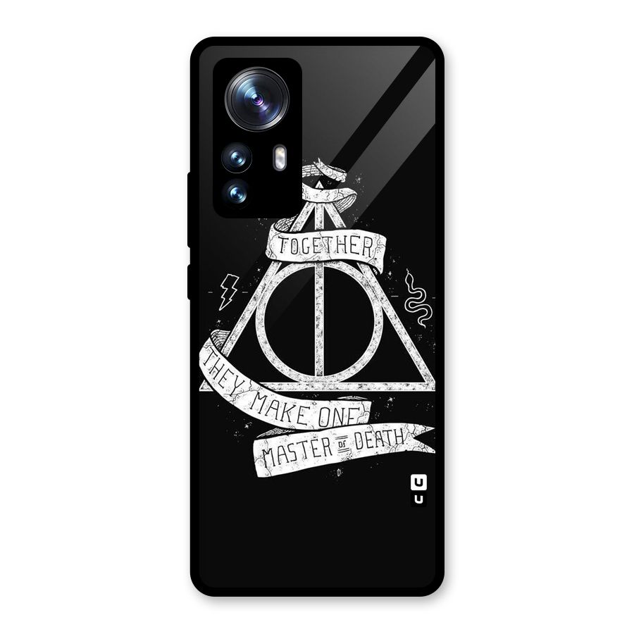 White Ribbon Glass Back Case for Xiaomi 12 Pro