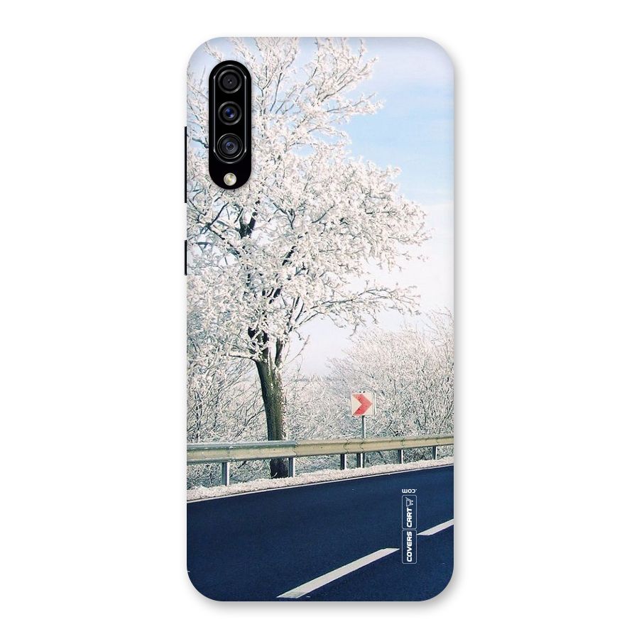 White Snow Tree Back Case for Galaxy A30s