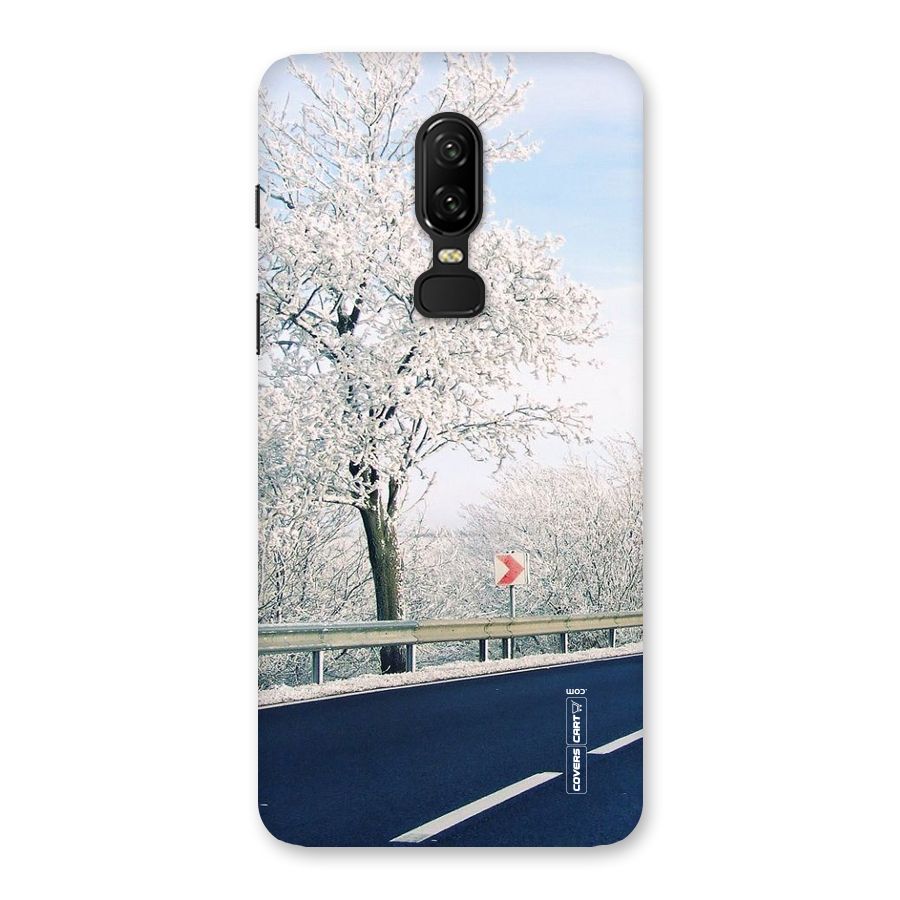 White Snow Tree Back Case for OnePlus 6