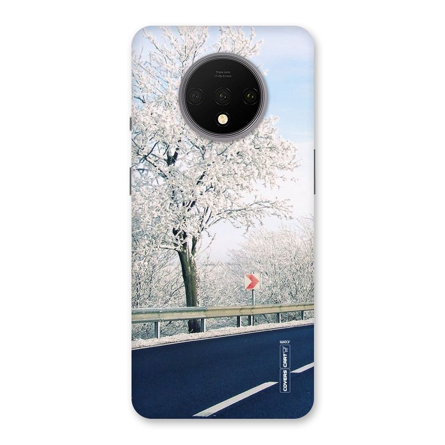 White Snow Tree Back Case for OnePlus 7T