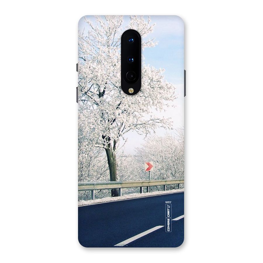 White Snow Tree Back Case for OnePlus 8