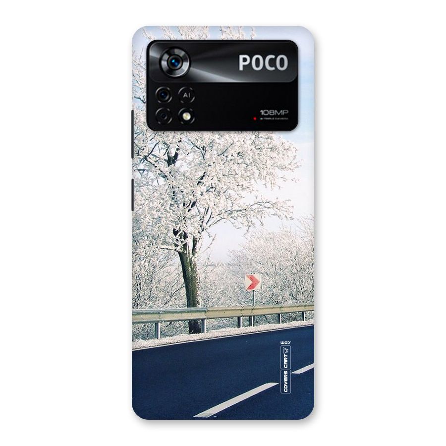 White Snow Tree Back Case for Poco X4 Pro 5G