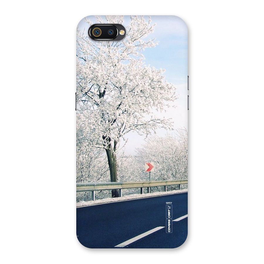 White Snow Tree Back Case for Realme C2