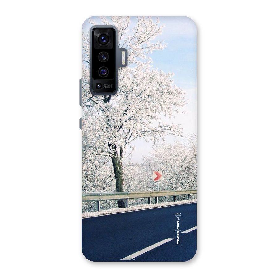 White Snow Tree Back Case for Vivo X50