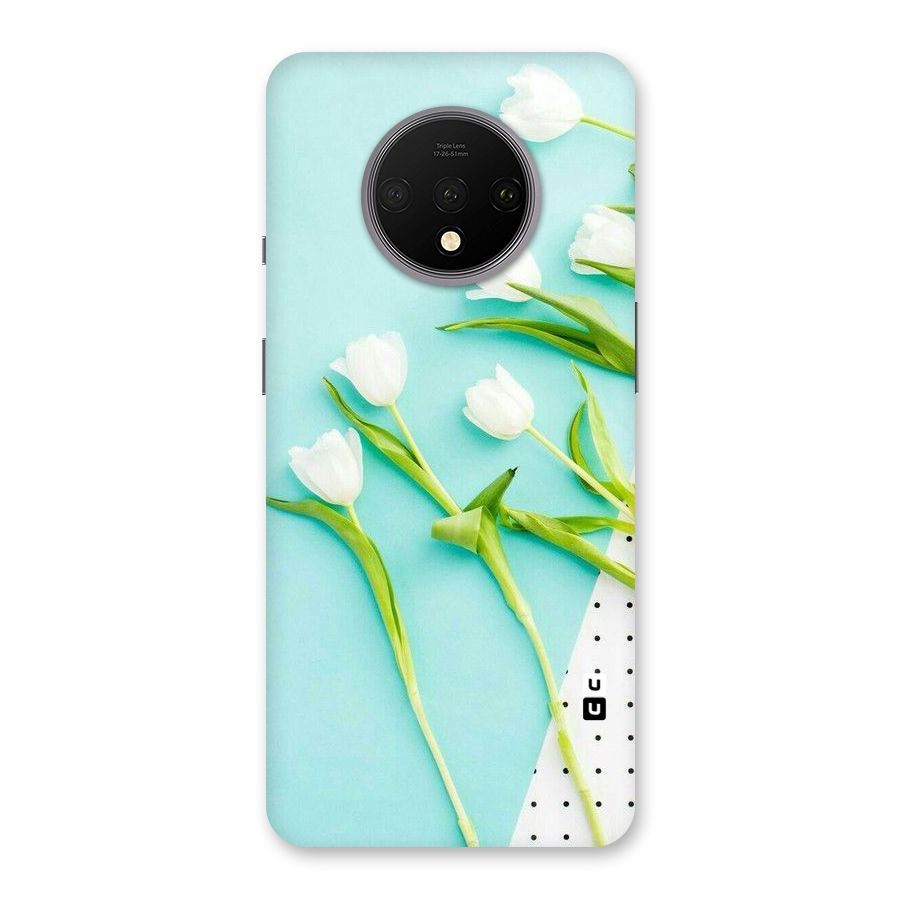 White Tulips Back Case for OnePlus 7T