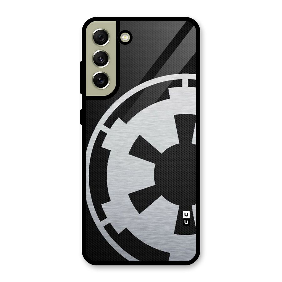 White Wheel Glass Back Case for Galaxy S21 FE 5G