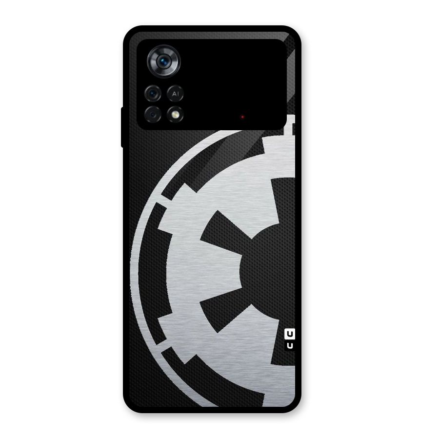 White Wheel Glass Back Case for Poco X4 Pro 5G