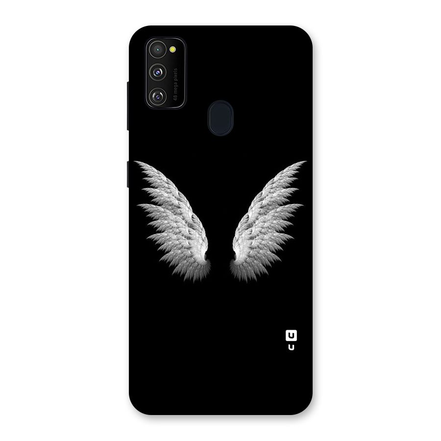 White Wings Back Case for Galaxy M30s