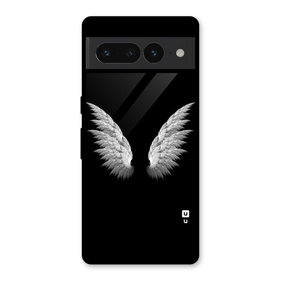 White Wings Glass Back Case for Google Pixel 7 Pro