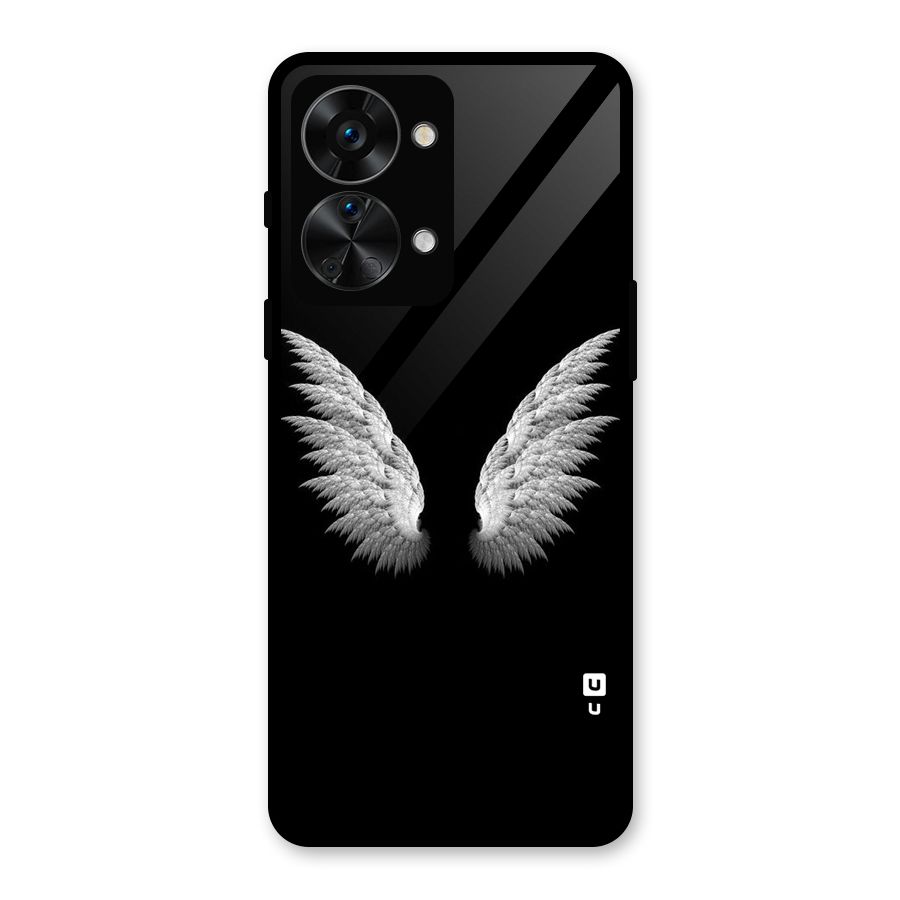 White Wings Glass Back Case for OnePlus Nord 2T