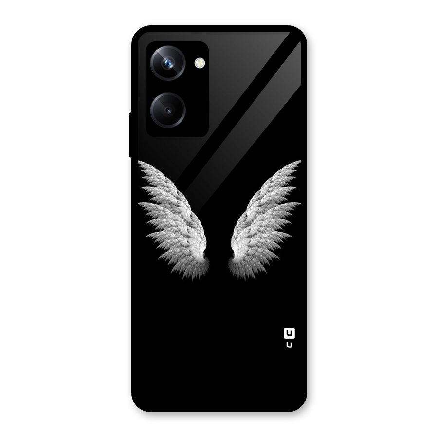 White Wings Glass Back Case for Realme 10 Pro