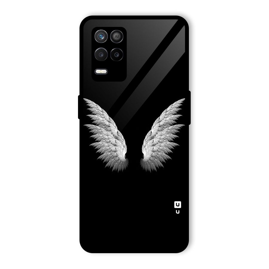White Wings Glass Back Case for Realme 8 5G