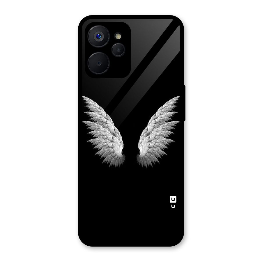 White Wings Glass Back Case for Realme 9i 5G
