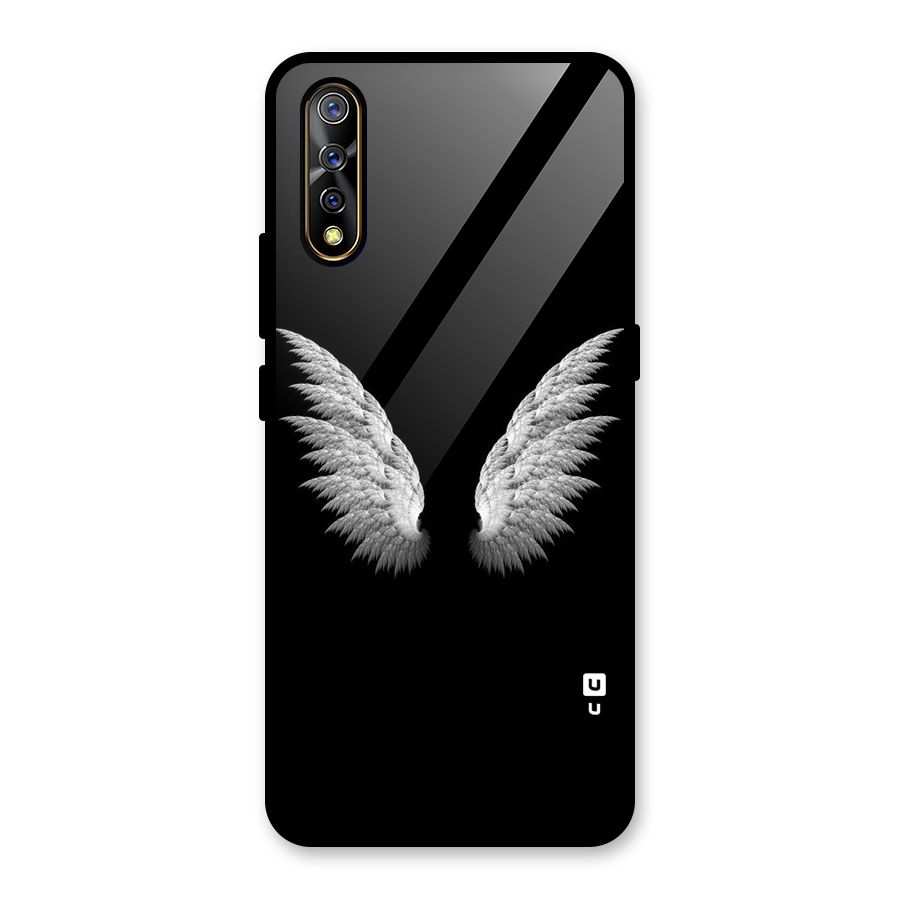 White Wings Glass Back Case for Vivo Z1x