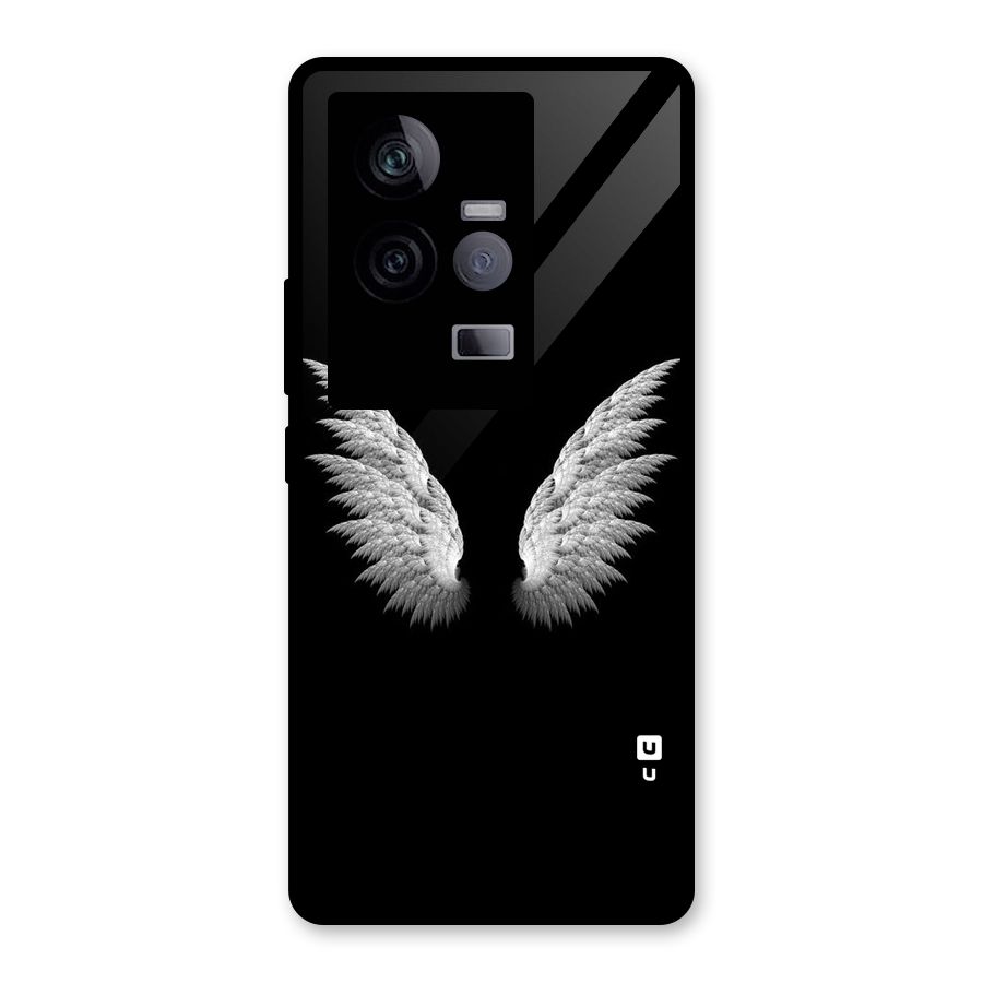 White Wings Glass Back Case for Vivo iQOO 11 5G