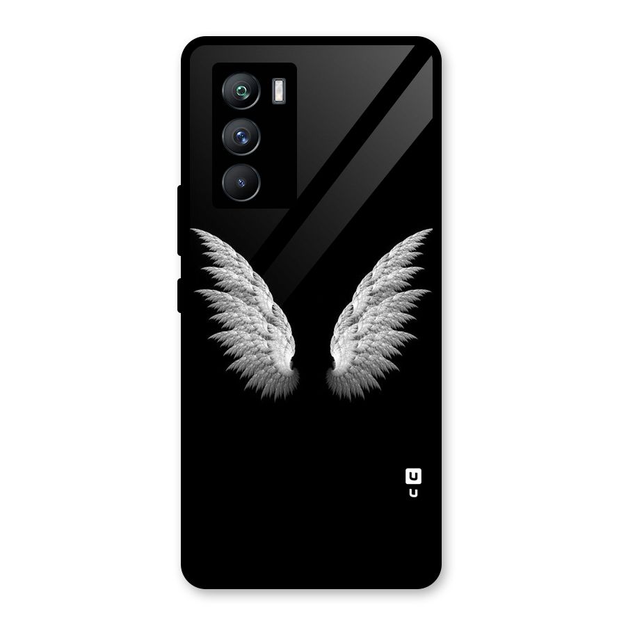 White Wings Glass Back Case for Vivo iQOO 9 SE