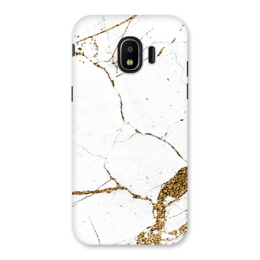 White and Gold Design Back Case for Galaxy J2 Pro 2018