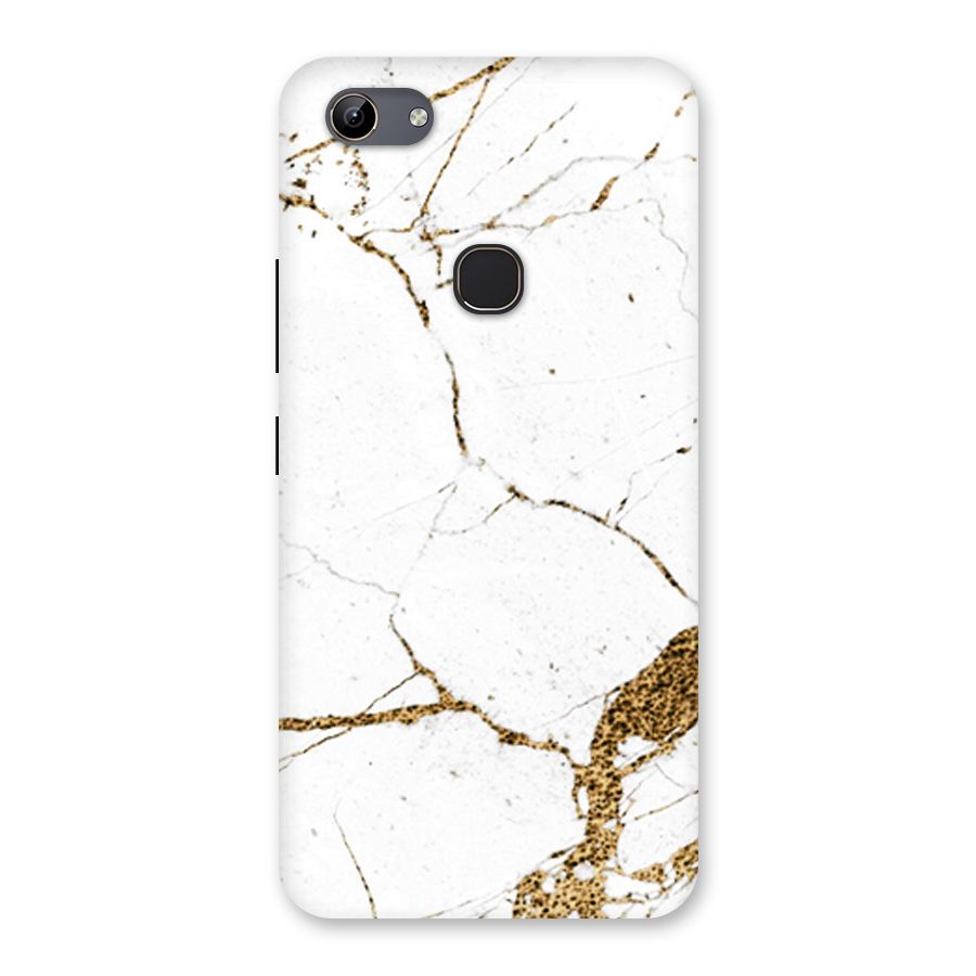 White and Gold Design Back Case for Vivo Y81