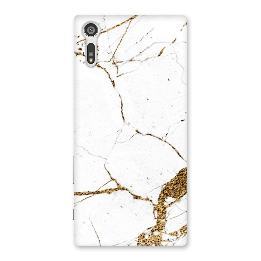 White and Gold Design Back Case for Xperia XZ