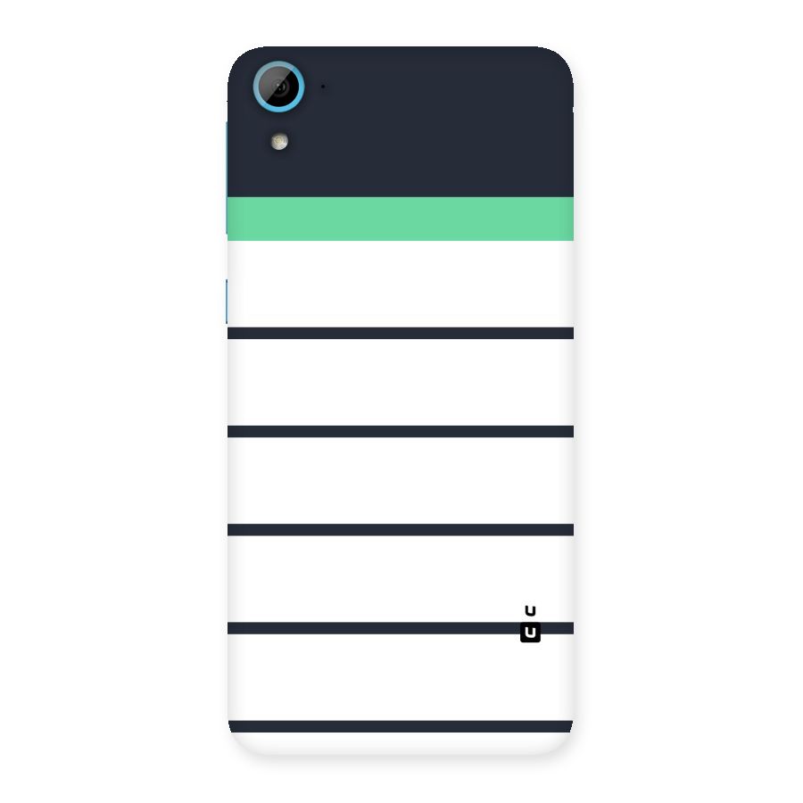 White and Simple Stripes Back Case for HTC Desire 826