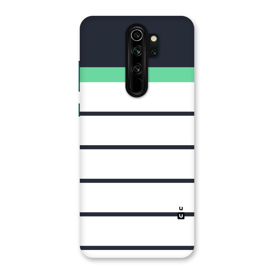 White and Simple Stripes Back Case for Redmi Note 8 Pro